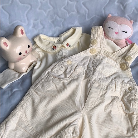 Gymboree Other - GYMBOREE ONESIE & THE PLACE CORDUROY OVERALLS